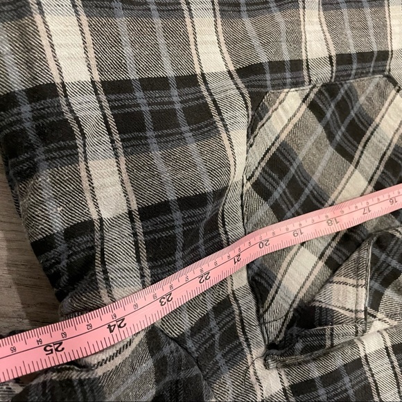 Quilted Work Centre Plaid Shacket Oversize Size XL Men or XXL Women Warm Jacket - Picture 14 of 15